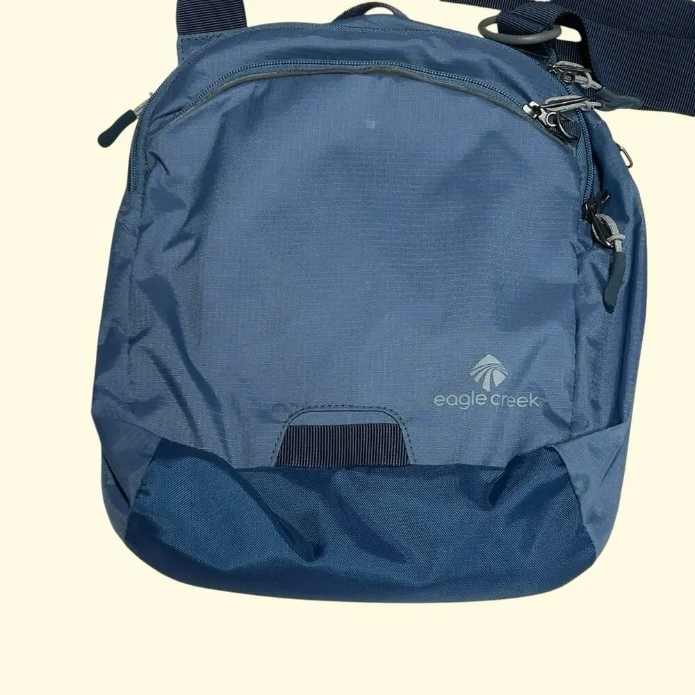 Eagle Creek Slate Blue Crossbody Sling Bag Shoulder Travel Messenger Daypack